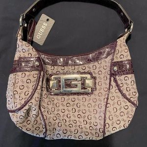 Purple shoulder bag by Guess, NWT